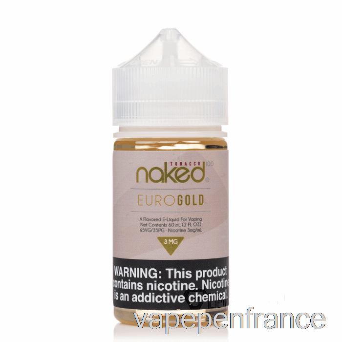 Euro Gold - Tabac Nu 100 - Stylo Vape 60 Ml 3 Mg